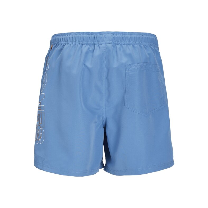 Jack & Jones Junior Jack & Jones Junior Jongens Zwemshort JPSTFIJI Double Logo Effen Lichtblauw