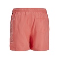 Jack & Jones Junior Jack & Jones Junior Boys Swim Short JPSTFIJI Double Logo Solid Hot Coral