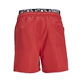 Jack & Jones Junior Jack & Jones Junior Boys Swim Short JPSTFIJI Double Waistband Red