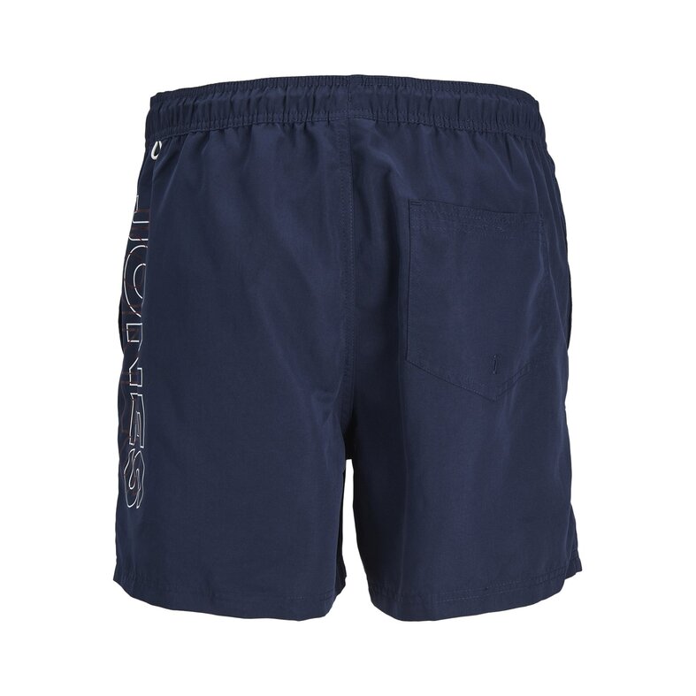 Jack & Jones Junior Jack & Jones Junior Jongens Zwemshort JPSTFIJI Double Logo Effen Donkerblauw