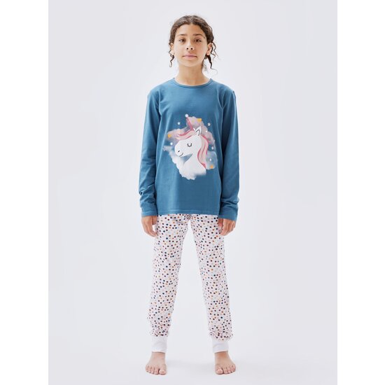 Name It Name It Girls Pyjamas Long Unicorn Blue