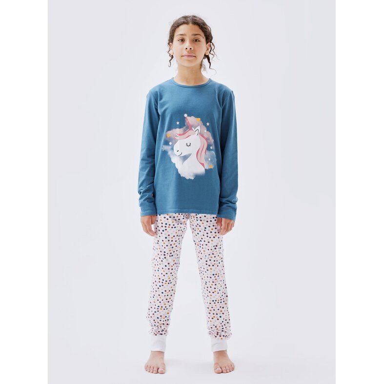 Name It Name It Girls Pyjamas Long Unicorn Blue