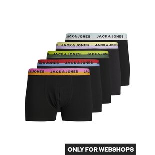 Jack & Jones Men's Trunks Boxer Shorts JACSPLITTER 5-Pack Black