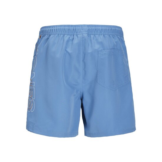 Jack & Jones Jack & Jones Plus Size Heren Zwemshort JPSTFIJI Double Logo Lichtblauw