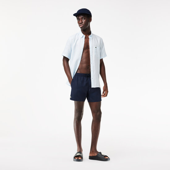 Lacoste Lacoste Zwemshort Heren Navy Blauw - Zwembroek