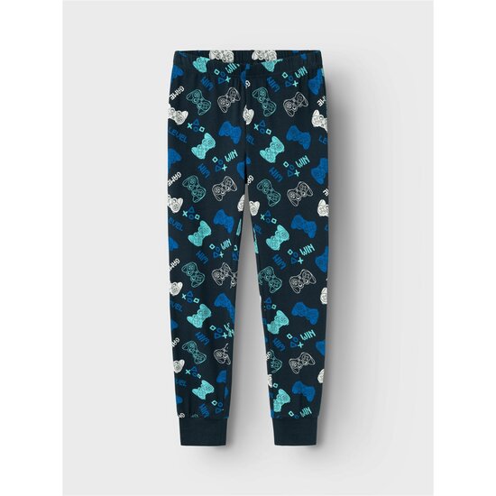 Name It Name It Kinder Pyjama Jongens Lang Blauw Gamer