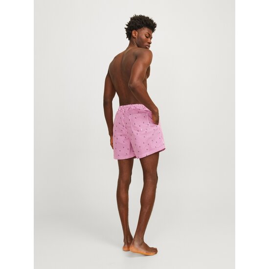 Jack & Jones Jack & Jones Heren Zwemshort Gestreept Roze