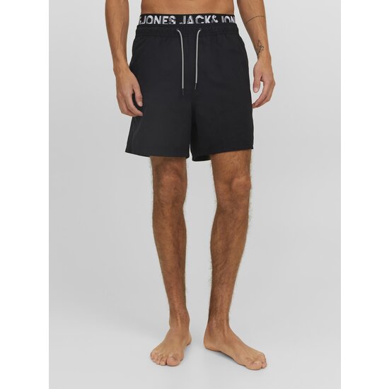 Jack & Jones Jack & Jones Heren Zwemshort JPSTFIJI Dubbele Waistband Zwart