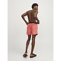 Jack & Jones Jack & Jones Men's Swim Shorts JPSTFIJI Black Tape Solid Hot Coral