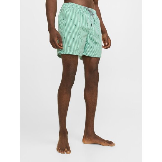 Jack & Jones Jack & Jones Heren Zwemshort Gestreept Groen