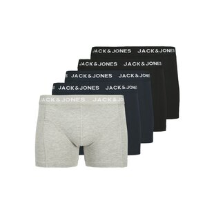 Jack & Jones Heren Boxershorts Effen Trunks JACANTHONY 5-Pack