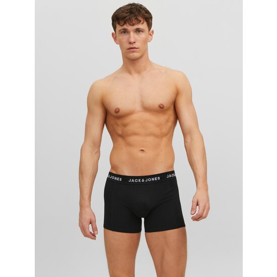 Jack & Jones Jack & Jones Men's Boxer Shorts Solid Trunks JACANTHONY 5-Pack Black