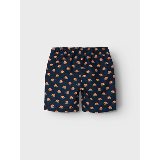 Name It Name It Boys Swim Short Kids NKMZADDI Hamburger Print Dark Blue