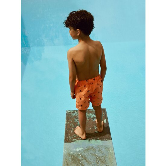 Name It Name It Boys Swim Short Kids NKMZADDI Surfing Dog Print Orange