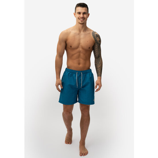 Happy Shorts Happy Shorts Men's Swim Short Plain Teal Blue