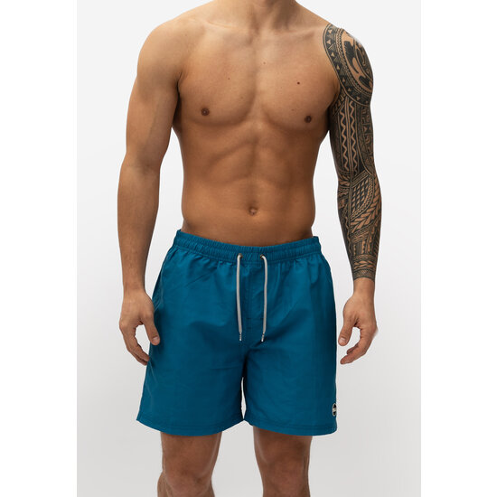 Happy Shorts Happy Shorts Men's Swim Short Plain Teal Blue