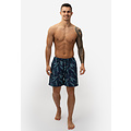 Happy Shorts Happy Shorts Men's Swim Short Leaf Print Blue