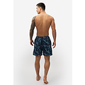 Happy Shorts Happy Shorts Men's Swim Short Leaf Print Blue