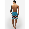 Happy Shorts Happy Shorts Men's Swim Short Beach Palm Tree Print Blue