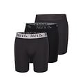 Phil & Co Phil & Co Boxershorts Heren Met Lange Pijpen Boxer Briefs 3-Pack Zwart