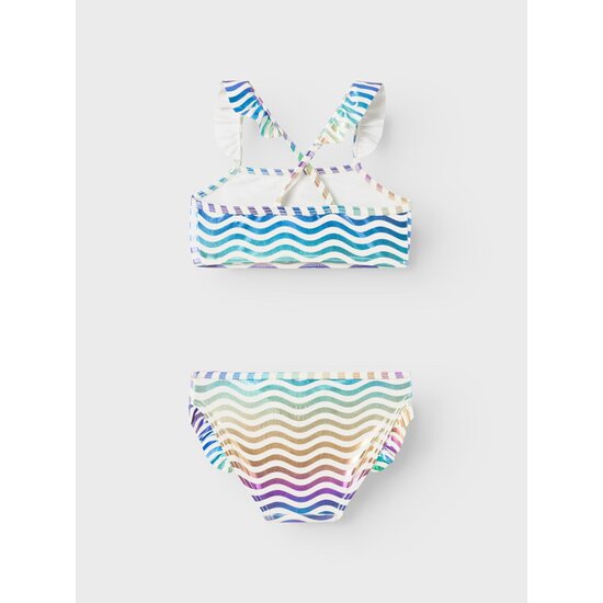 Name It Name It Girls Bikini Set Kids NMFZAMAR Waves Blue