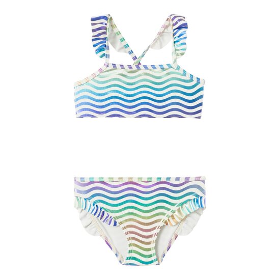 Name It Name It Meisjes Bikiniset Kinderen NMFZAMAR Golven Blauw