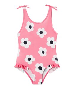 Name It Girls Swimsuit Children Floral Print Pink