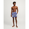 Jack & Jones Jack & Jones Men's Swim Shorts JPSTFIJI AOP Blue Tropical Paradise Print