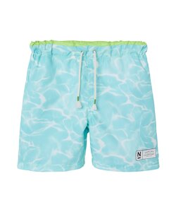 Name It Boys Swim Short Kids NKMZAGLO Water Print Blue