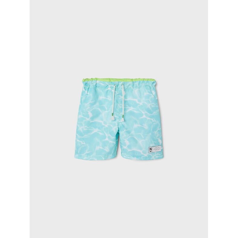 Name It Name It Boys Swim Short Kids NKMZAGLO Water Print Blue