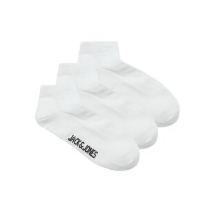 Jack & Jones Men's Sneaker Socks JACLOUIS DONGO 3-Pack White