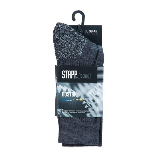 STAPP Stapp Techno Unisex Boston All Season Work Socks 27410 Grey 1-Pair