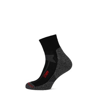 Stapp Techno Unisex Boston All Season Quarter Work Socks 27405 Black 1-Pair