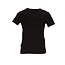 Basset Basset Dames/Heren Bamboe T-Shirt V-Hals Zwart