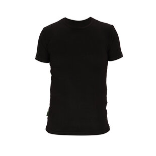 Basset Ladies/Gentlemen Bamboo T-Shirt Round Neck Black