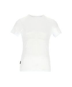 Basset Ladies/Gentlemen Bamboo T-Shirt Round Neck White