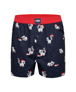 Happy Shorts Wijde Kerst Boxershort Heren XMAS Wasbeer