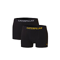 CAT CAT Heren Boxershorts 2-Pack Effen Zwart