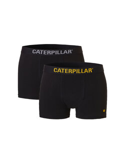 CAT Men's Boxer Shorts 2-Pack Caterpillar Solid Black
