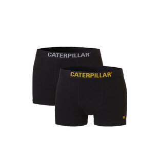 CAT Heren Boxershorts 2-Pack Effen Zwart