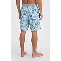 O'Neill O'Neill Men's Boardshort Long Swimshort Mysto Scallop 20" Print Blue