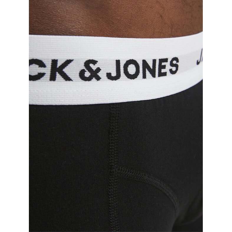 Jack & Jones Jack & Jones Heren Boxershorts Trunks JACSOLID Effen Zwart 5-Pack