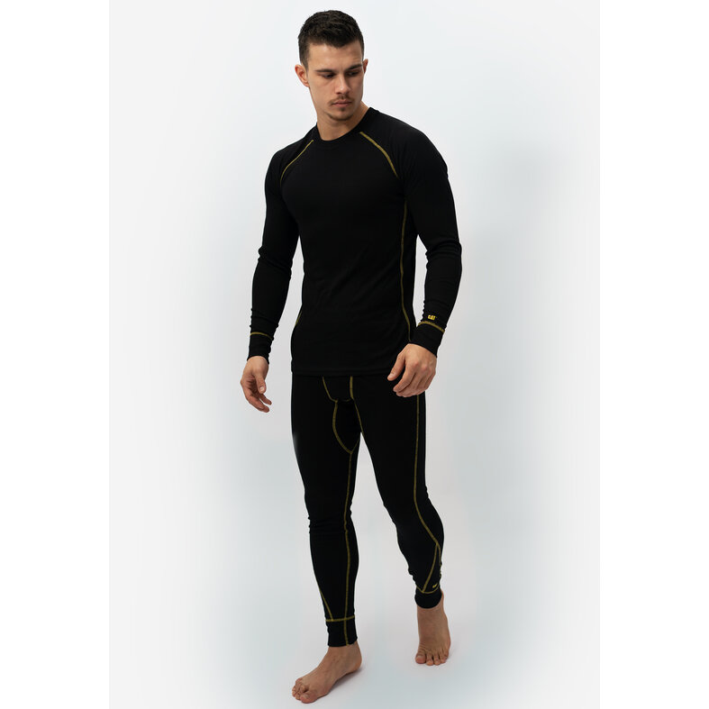 Cat CAT Heren Thermobroek Lange Pijp Zwart