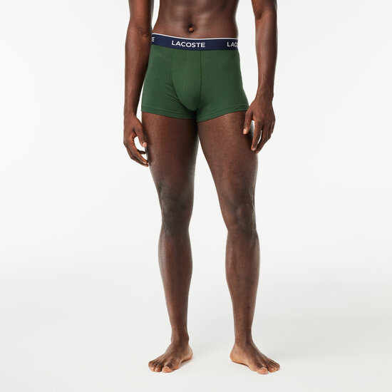 Lacoste Lacoste Classic Boxers Shorts Men's Green Blue Trunks 3-Pack