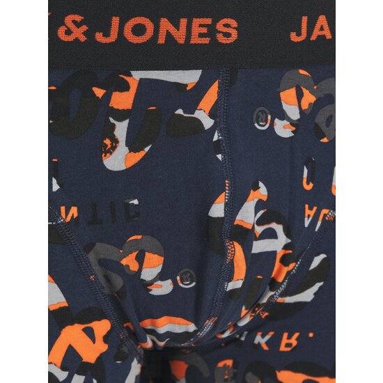 Jack & Jones Junior Jack & Jones Junior Boxershorts Trunks Jongens JACNEON Donkerblauw/Groen/Zwart