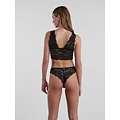 PIECES Pieces Ladies Bralette Bra Top Lace Microfiber Black