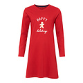 Happy Shorts Happy Shorts Ladies Nightshirt Christmas Red