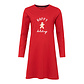 Happy Shorts Happy Shorts Dames Nachthemd Kerst Rood