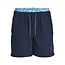Jack & Jones Jack & Jones Men's Swim Shorts JPSTFIJI Double Waistband Plain Dark Blue/Neon Blue