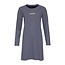By Louise By Louise Ladies Nightshirt Long Sleeve Cotton Dark Blue Striped